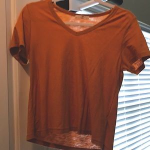 Rusty orange short sleeve tee